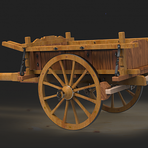 Traditional chariot of central Italy, late eighteenth century.