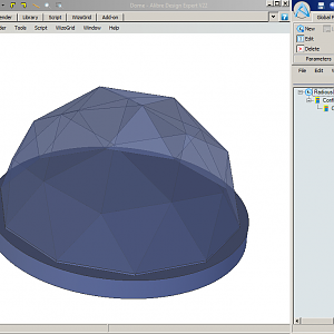 Geodesic Dome with Global Parametric (Variable)