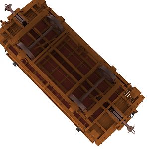 CP Caboose #66 Underside Without Tool Box