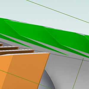 NASA Bucket Design Challenge V5 Drum 3D Scoop Leading Edge Detail