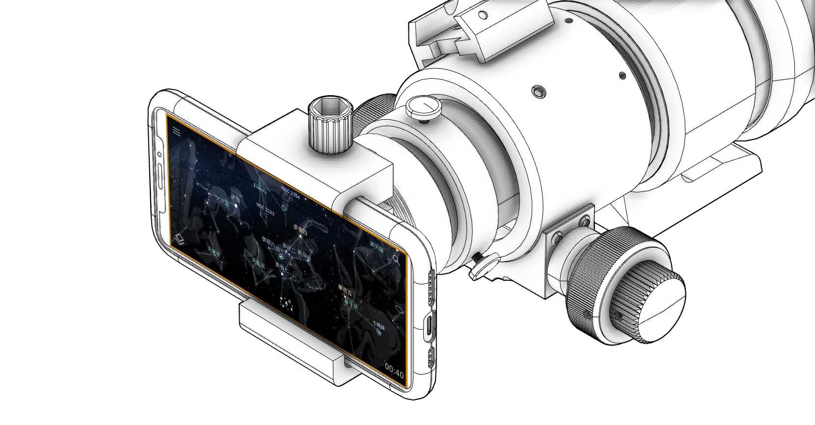 ZWO ASI Astrophotography Camera Mobile Phone Holder