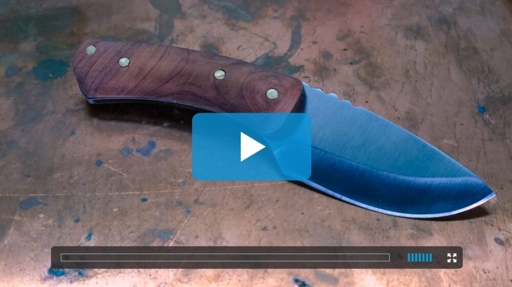 Un vídeo sobre cómo hacer el mango de un cuchillo.